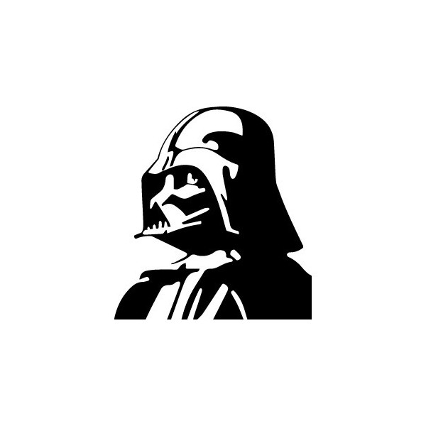 Darth Vader red and black sticker decal Star Wars Empire propaganda poster style
