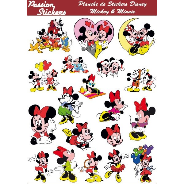 Planche de Stickers Disney