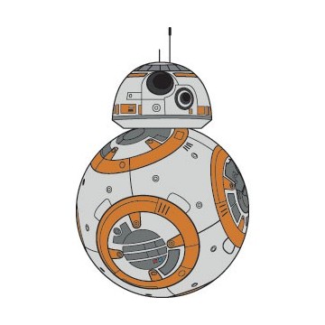 Stickers représentant le droïde BB-8 dans Star Wars, épisode VII : Le Réveil de la Force
