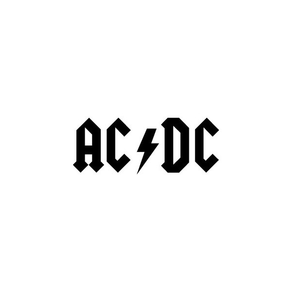 sticker autocollant du groupe de hard rock AD/DC