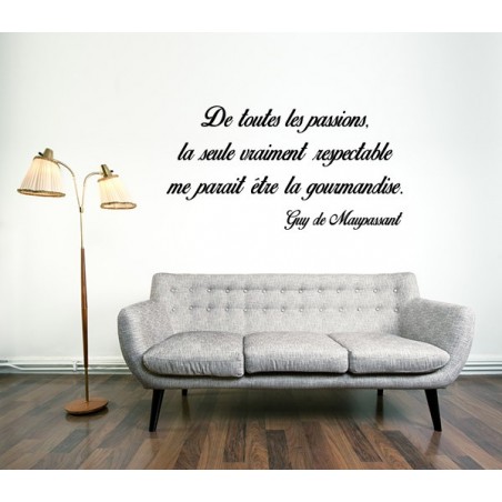 Gourmandise Passion Citation