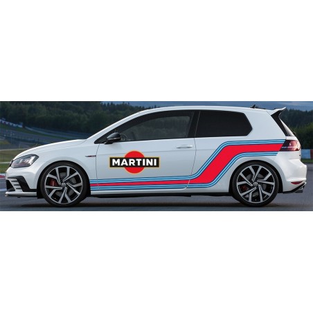 Kit bandes Martini pour Volkswagen Golf en vinyle premium
