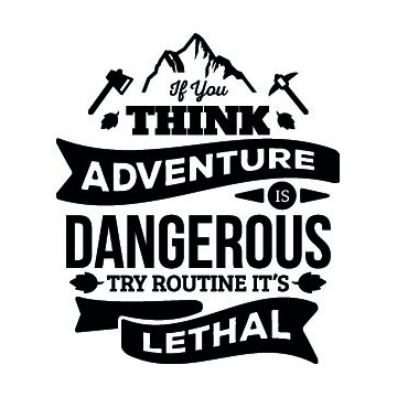 Paulo Coelho Citation If You Think Adventure Is Dangerous Try Routine It S Lethal Passion Stickers