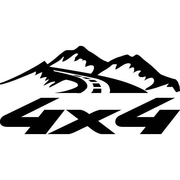 Mountain Road 4x4 Logo Decals Cars - Passion Stickers