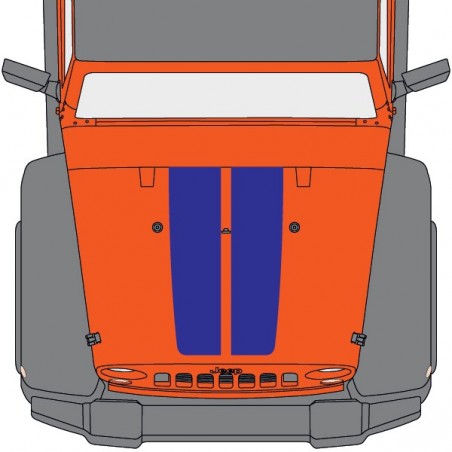Capot Jeep 2 Bandes