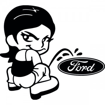 Bad girl pee on Ford