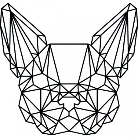 Tête Bouledog Français Origami