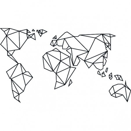 Carte de Monde Origami