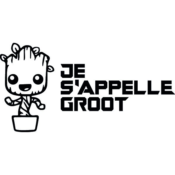 Stickers Je S Appelle Groot Du Film Les Gardiens De La Galaxie Autocollants Films Passion Stickers