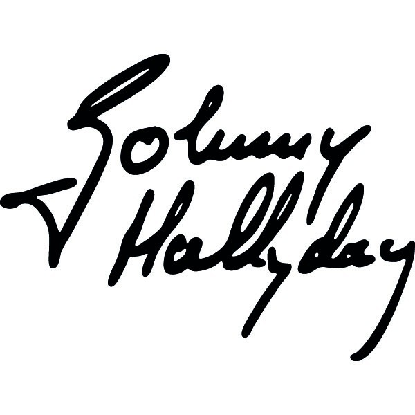 Johnny Hallyday Signature