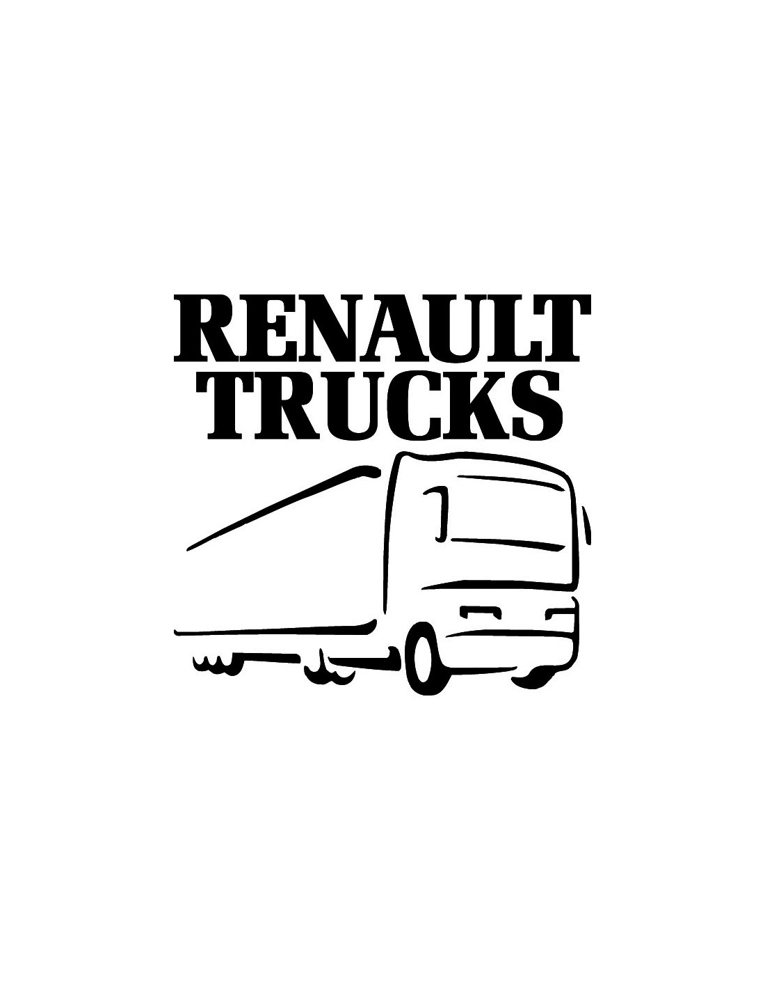 decals decalcomanie pour renault  service depannage camion industriel 1/43 