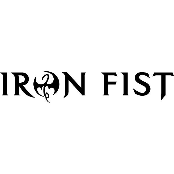 Logo Iron Fist T-Shirt: Marvel Comics Mens T-Shirt