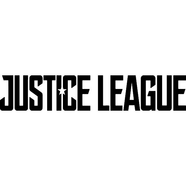 Justice league vinyl sticker 6" wide plus custom sizes also available in white 