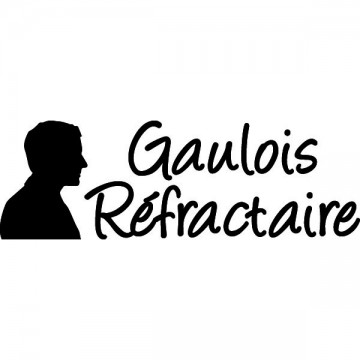 sticker autocollant anti macron gaulois réfractaire