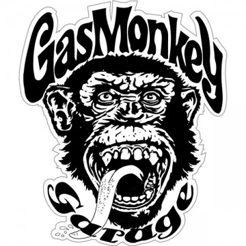 sticker autocollant decals gas monkey garage serie tv