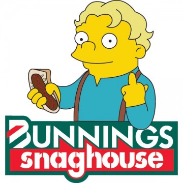sticker autocollant Bunnings Snaghouse Simpson