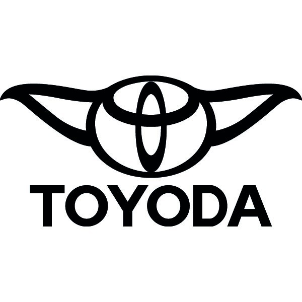 Toyoda Funny Logo Toyota Decals - Passion Stickers Inverser No Pochoir