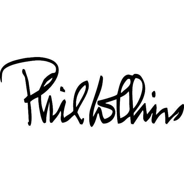 Phil Collins Signature, Music Singer Decals Passion Stickers