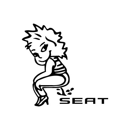 Bad girl fait pipi sur Seat