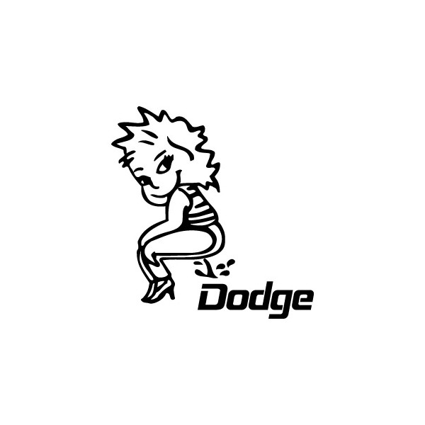 Bad girl pee on Dodge