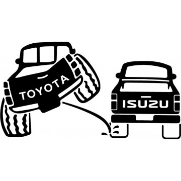 Toyota 4x4 Pee on Isuzu