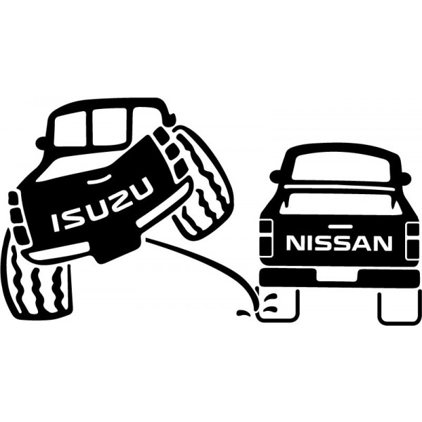 Isuzu 4x4 Pee on Nissan