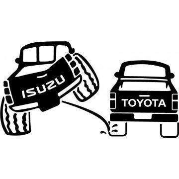 Isuzu 4x4 Pee on Toyota