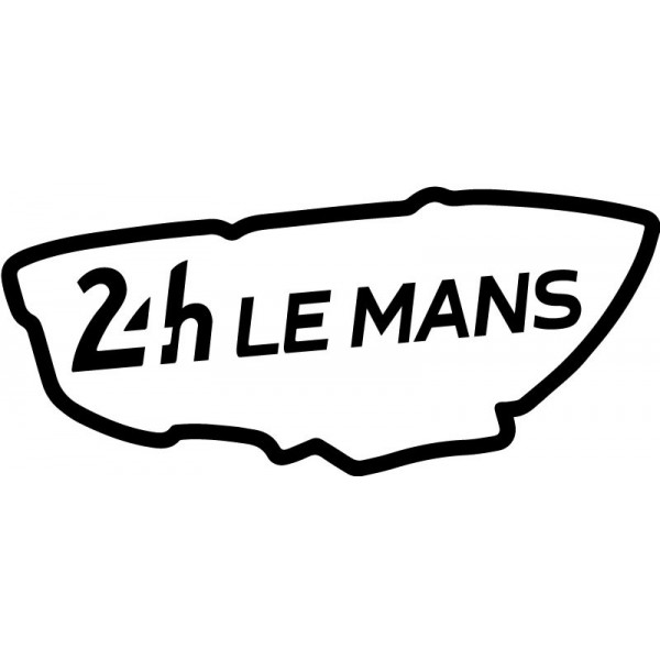 Sticker 24 Heures Du Mans And Tracé Circuit Course Automobile Passion