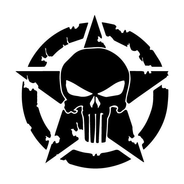 skull stickers punisher