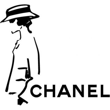 Sticker autocollant hommage à Coco  Chanel pour la deco
