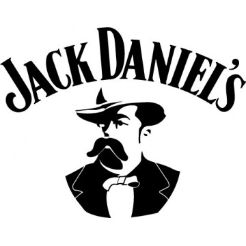 Sticker autocollant Jack Daniel's avec son créateur Jasper Newton