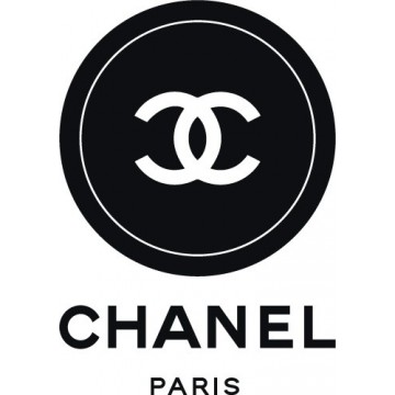 Sticker autocollant de la marque Chanel Paris avec logo plus lettrage