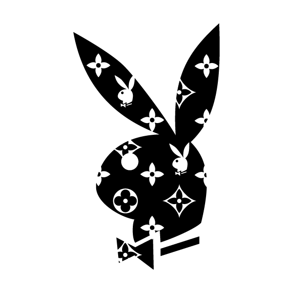 sticker autocollant decals de Playboy x Louis Vuitton