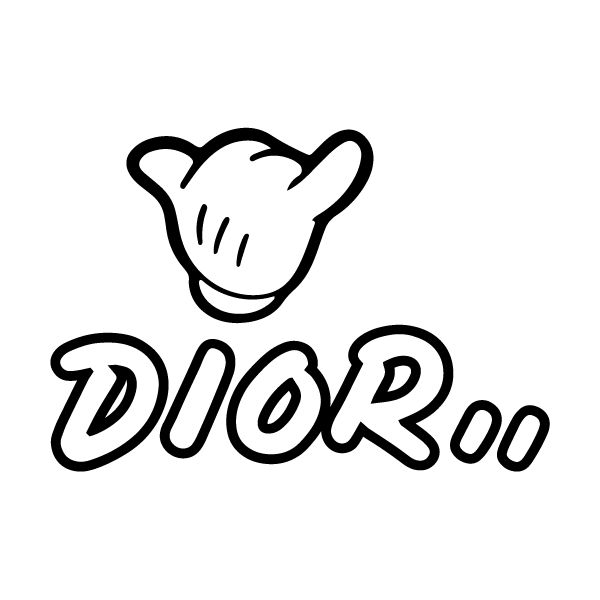sticker autocollant decals de la main de Mickey avec Dior
