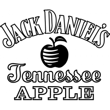sticker autocollant de la gamme apple des whisky Jack Daniel's