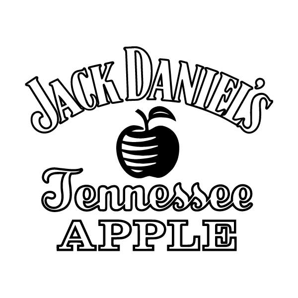 sticker autocollant de la gamme apple des whisky Jack Daniel's