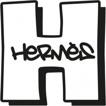 sticcker autocollant H de Hermès pour décoration murale, objets et barils