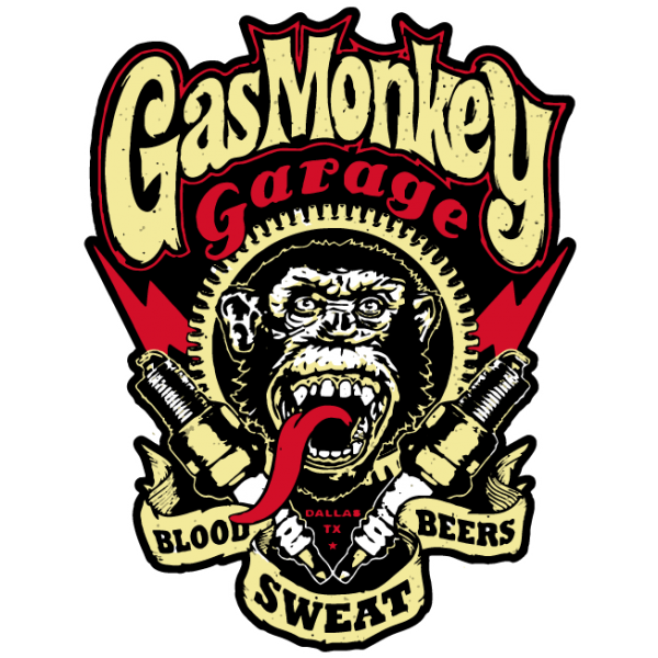 Passion Stickers - Gas Monkey Garage TV Show Printed Decals Size 10 cm