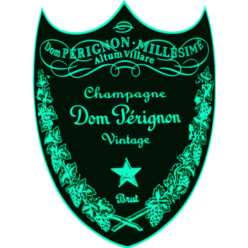 sticker autocollant champagne Dom Perignon pour deco adhésive