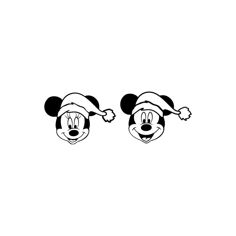 Pack Noel Minnie and Mickey Mouse