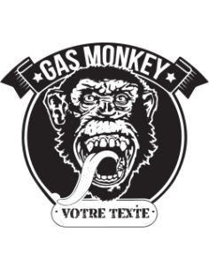 sticker autocollant Gas Monkey garage à personnaliser