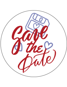 100 stickers Save the Date 2