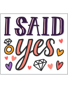 100 stickers I said YES 2