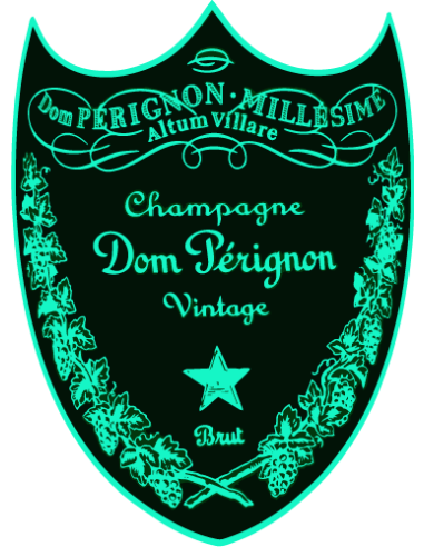 PROMO set of 2 Dom Perignon stickers