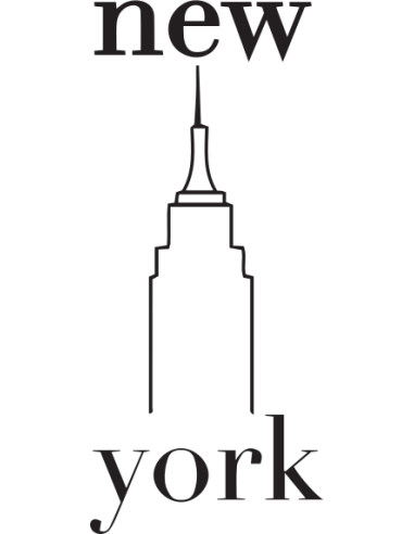 sticker autocollant de la ville de new york pour la décoration murale, la décoration de baril