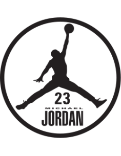 sticker autocollant decals air jordan jumpman 23 pour deco boite à chaussures