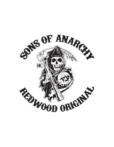 sticker autocollant decals serie tv moto Sons Of Anarchy pour deco baril, mur, objet