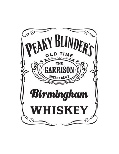 sticker autocollant decals whisky Jack Daniel's x Peaky Blinders