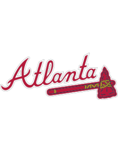 sticker autocollant decals MLB Atlanta Braves pour deco US