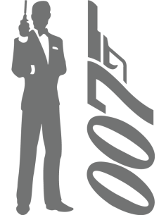 promo sticker autocollant James bond 007